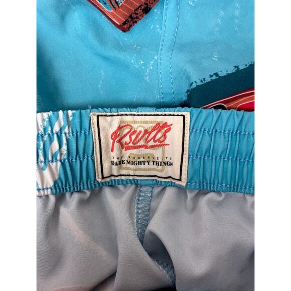RSVLTS Shorts Medium Mens Lake Como Boats Hybrid Swim - Picture 6 of 7
